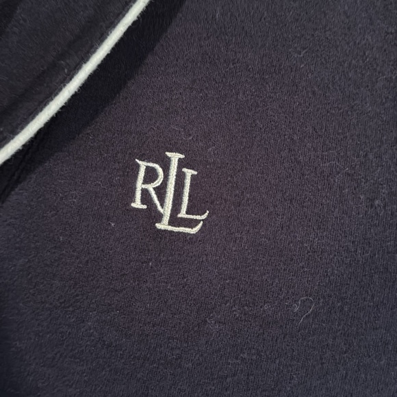 Lauren Ralph Lauren Navy blue Sleep Shirt with Logo and Pockets Sz Large - Picture 4 of 4